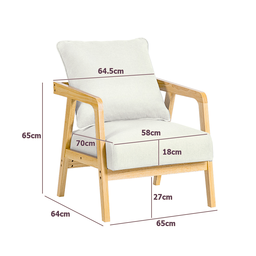 Furb Armchair Lounge Chair Accent Chairs Armchairs Fabric Single / Double Sofa - Picture 46 of 77