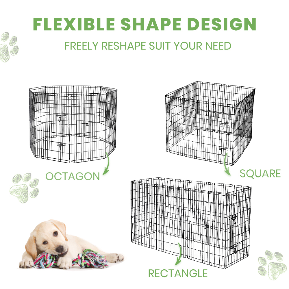 Taily 8 Panel Pet Playpen Dog Puppy Exercise Cage Enclosure Fence Cat Play Pen - Picture 38 of 72