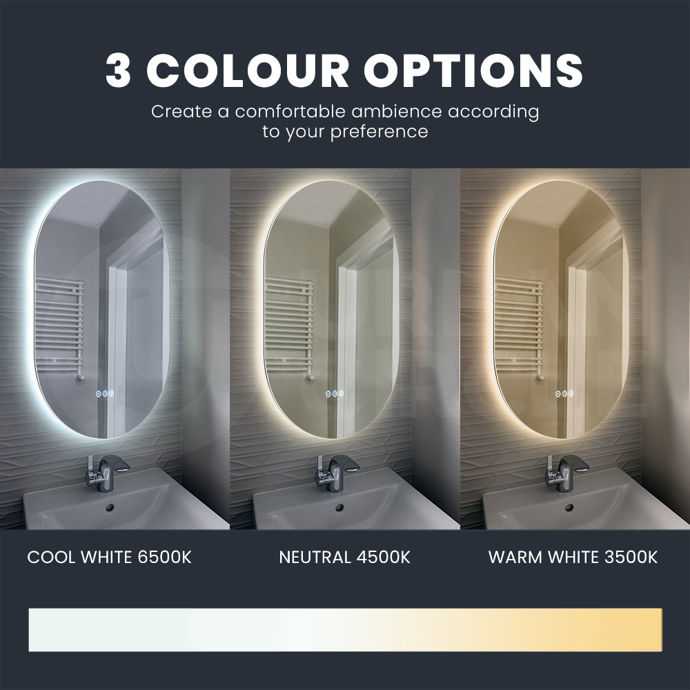 Simplus Modern Wall Bathroom Mirror LED lights Vanity Touch Dimmable Mirrors - Picture 25 of 58