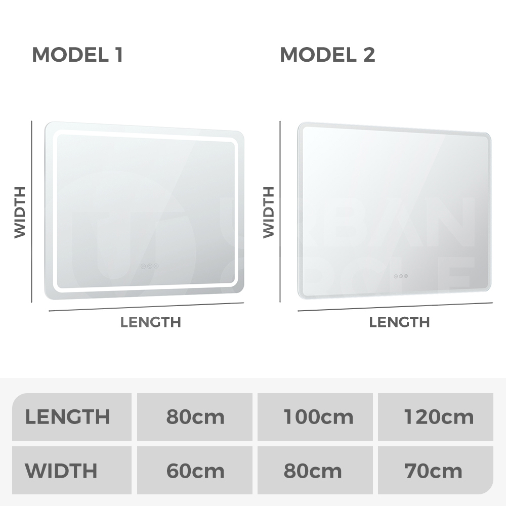 Simplus LED Bathroom Mirror Makeup Wall Mount Stand Vanity Mirrors Light Decor - Picture 117 of 217