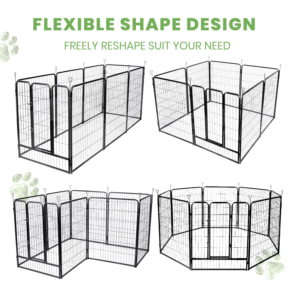 Taily 8 Panel Pet Playpen Dog Puppy Exercise Cage Enclosure Fence Cat Play Pen - Picture 47 of 72