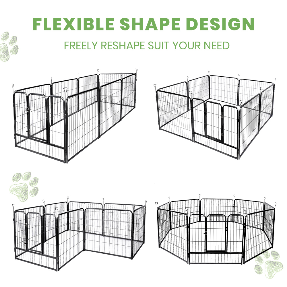 Taily 8 Panel Pet Playpen Dog Puppy Exercise Cage Enclosure Fence Cat Play Pen - Picture 56 of 72