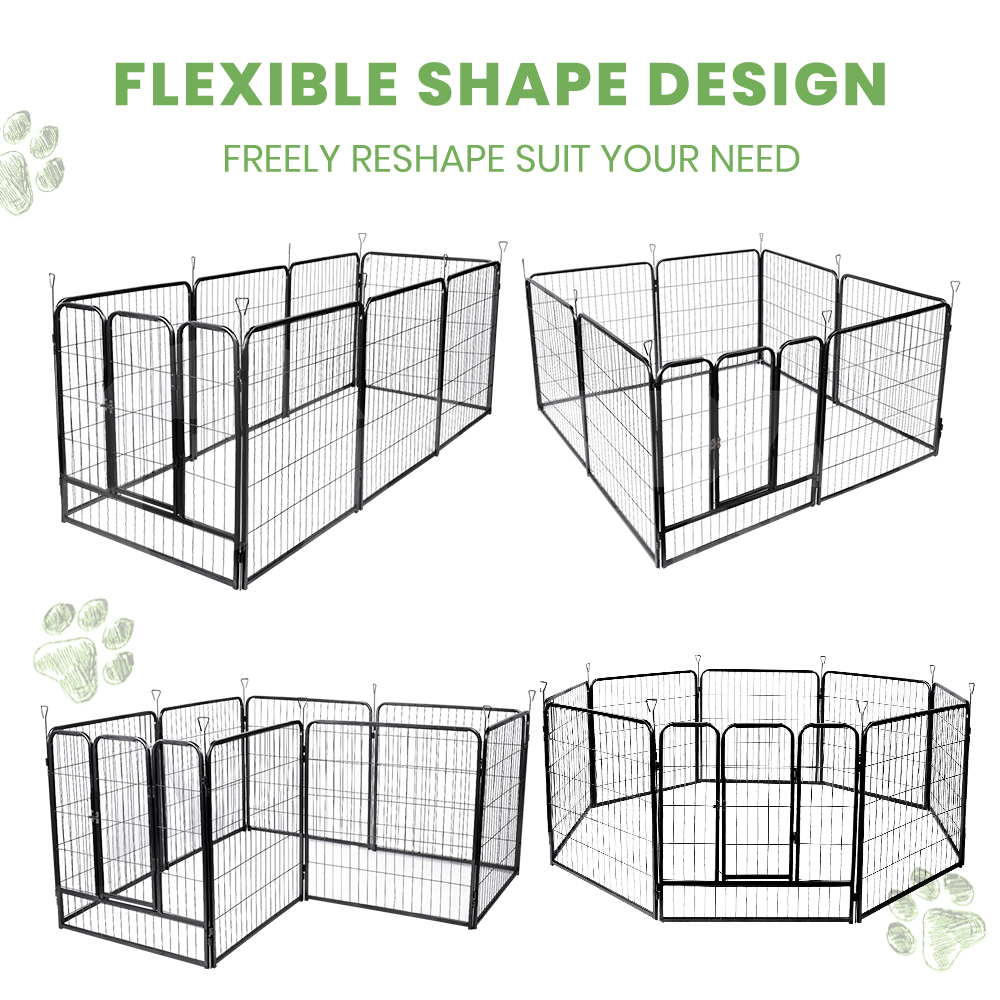 Taily 8 Panel Pet Playpen Dog Puppy Exercise Cage Enclosure Fence Cat Play Pen - Picture 65 of 72