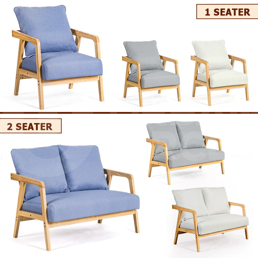 Furb Armchair Lounge Chair Accent Chairs Armchairs Fabric Single / Double Sofa - Picture 55 of 77