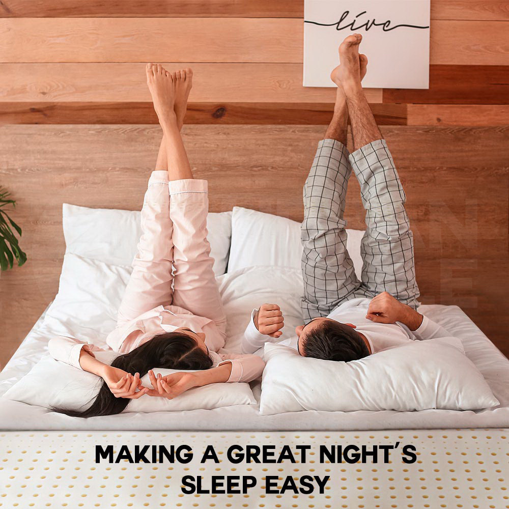 Mona Bedding Latex Mattress Topper 7 Zone Pad Underlay Sleep Bed Protector 7.5cm - Picture 59 of 72