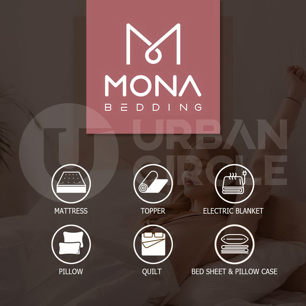 Mona Bedding Latex Mattress Topper All Size Natural 7 Zone Removable Cover Mat - Picture 47 of 72