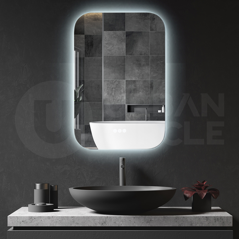 Simplus Modern Wall Bathroom Mirror LED lights Vanity Touch Dimmable Mirrors - Picture 57 of 58
