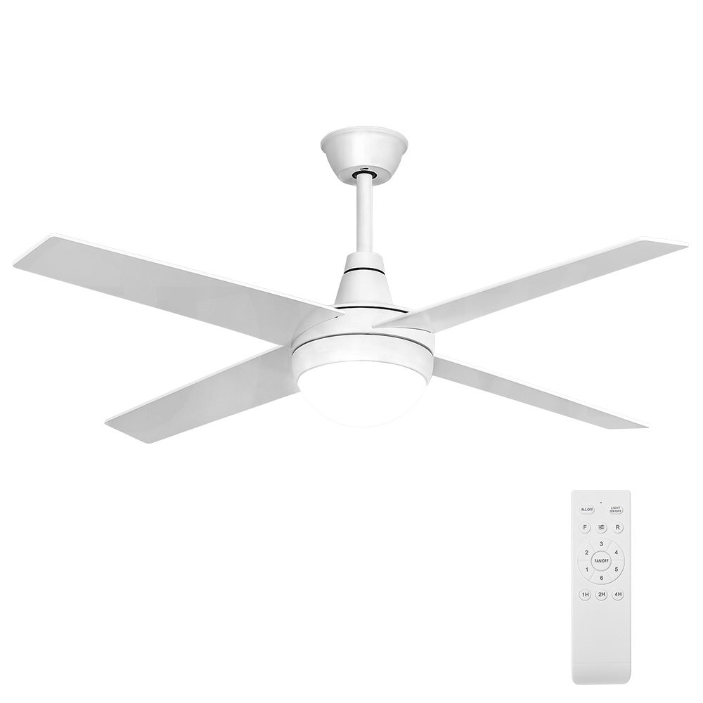 Krear 52'' Ceiling Fan with LED Light Remote Control Fans 4 Wood Blades 1320mm - Picture 55 of 88