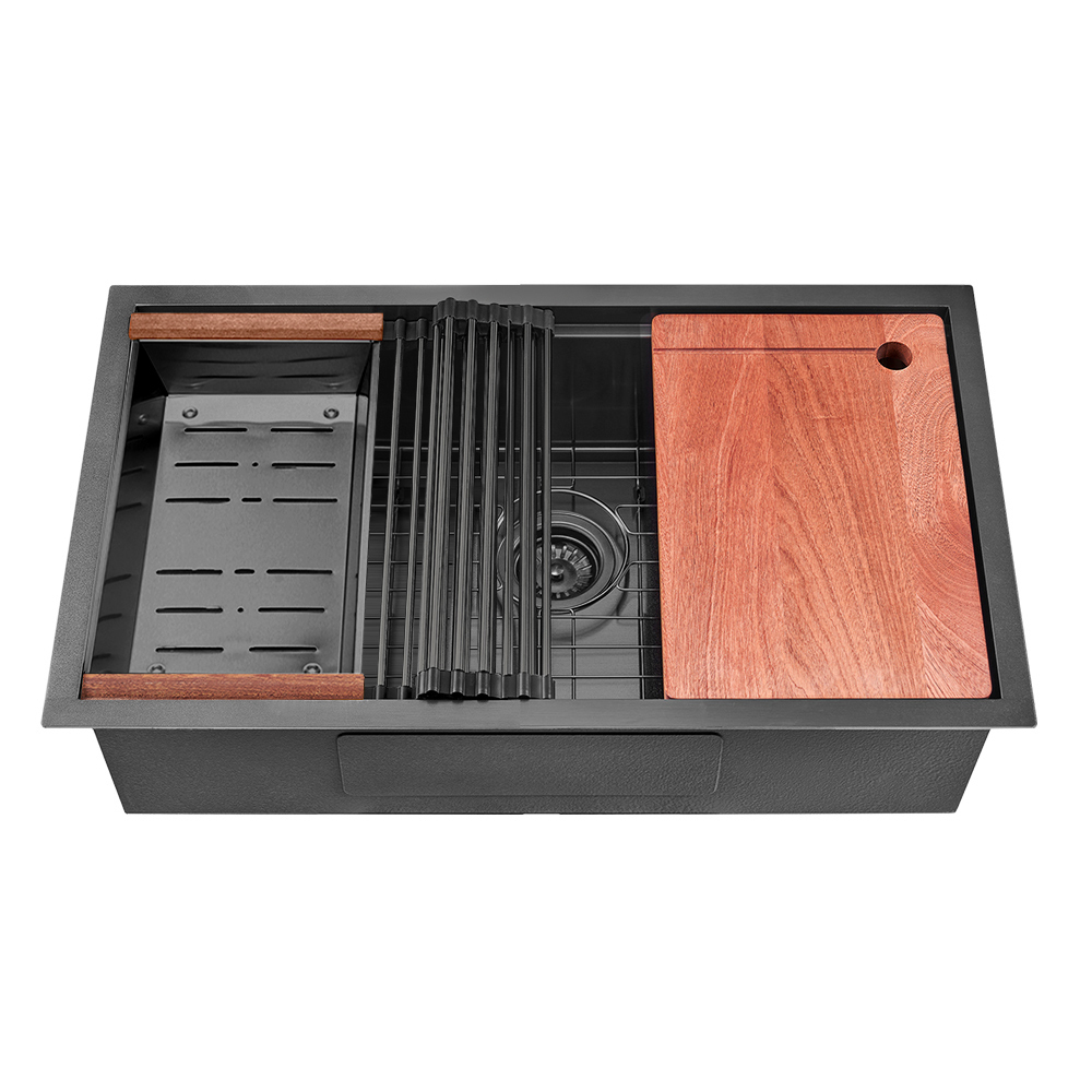 Simplus Stainless Steel Kitchen Sink Laundry Undermount Single Double Bowl Set - Picture 91 of 187