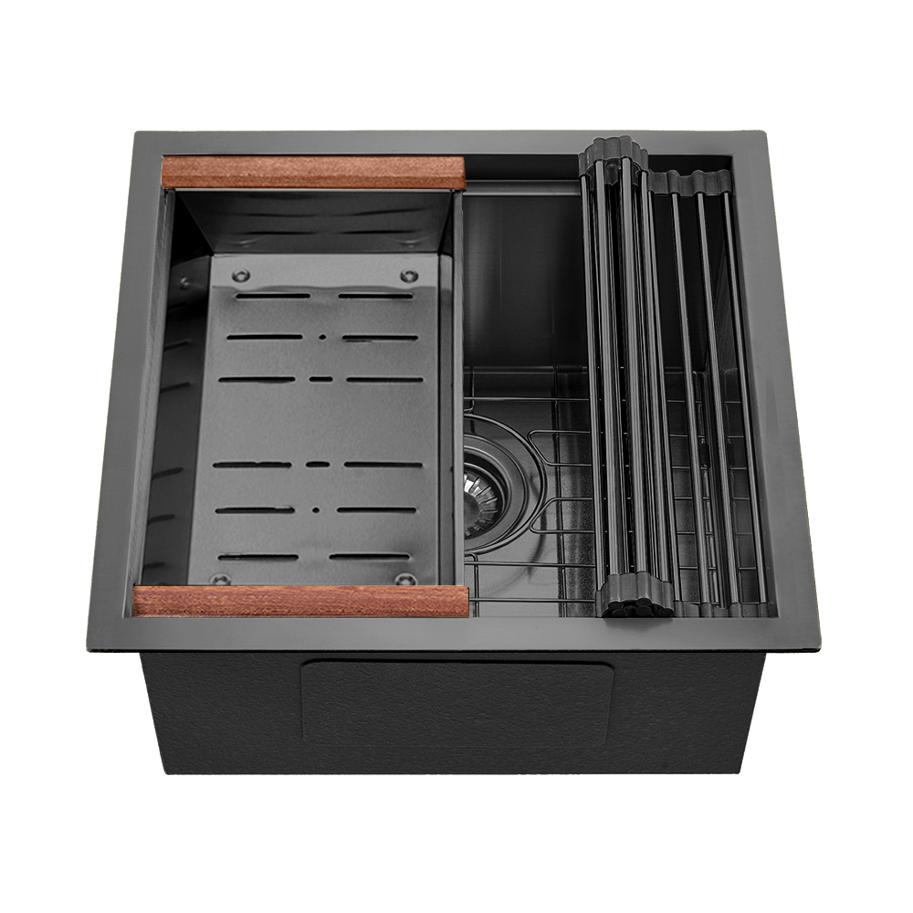 Simplus Stainless Steel Kitchen Sink Laundry Undermount Single Double Bowl Set - Picture 163 of 187