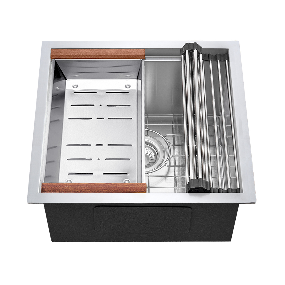 Simplus Stainless Steel Kitchen Sink Laundry Undermount Single Double Bowl Set - Picture 187 of 187