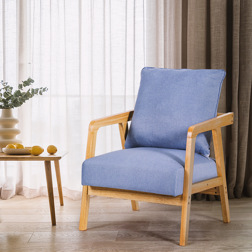 Furb Armchair Lounge Chair Accent Chairs Armchairs Fabric Single / Double Sofa - Picture 69 of 77
