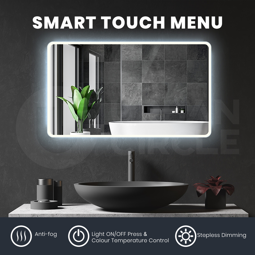 Simplus LED Bathroom Mirror Makeup Wall Mount Stand Vanity Mirrors Light Decor - Picture 106 of 217