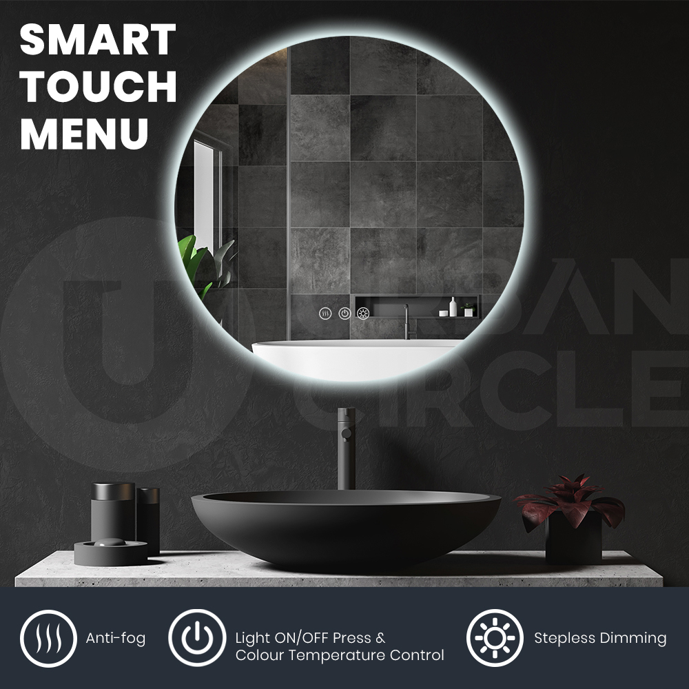 Simplus LED Bathroom Mirror Makeup Wall Mount Stand Vanity Mirrors Light Decor - Picture 165 of 217
