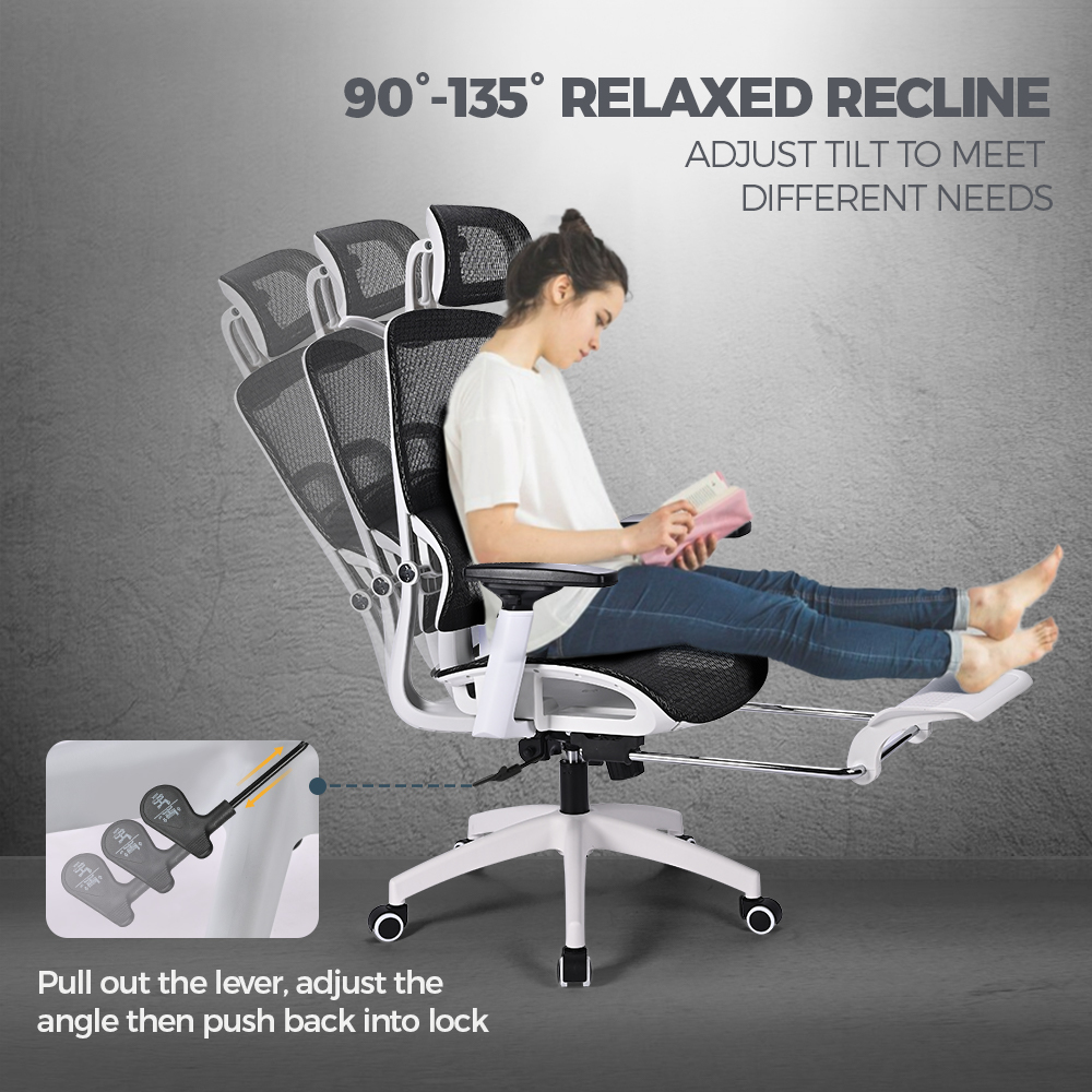 Furb Ergonomic Office Chair w/ Breathable Mesh High Back Computer Chair - Picture 32 of 39
