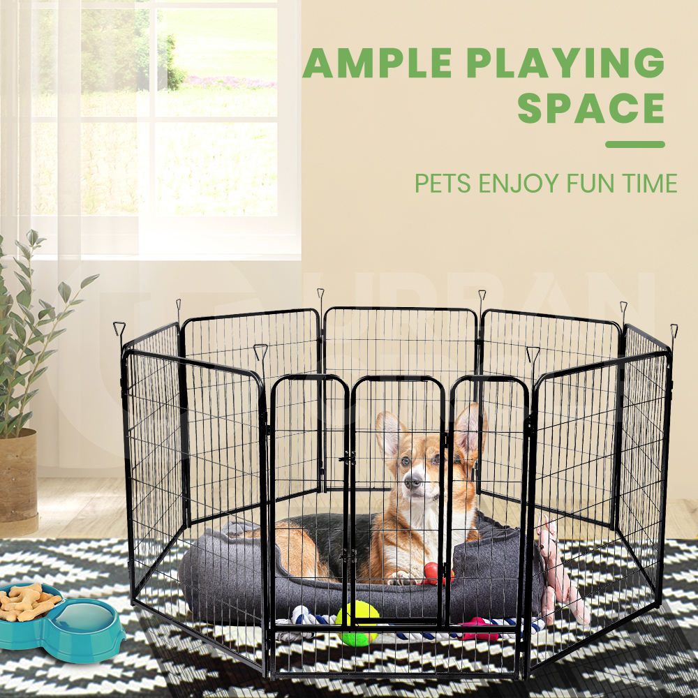 Taily 8 Panel Pet Playpen Dog Puppy Exercise Cage Enclosure Fence Cat Play Pen - Picture 48 of 72