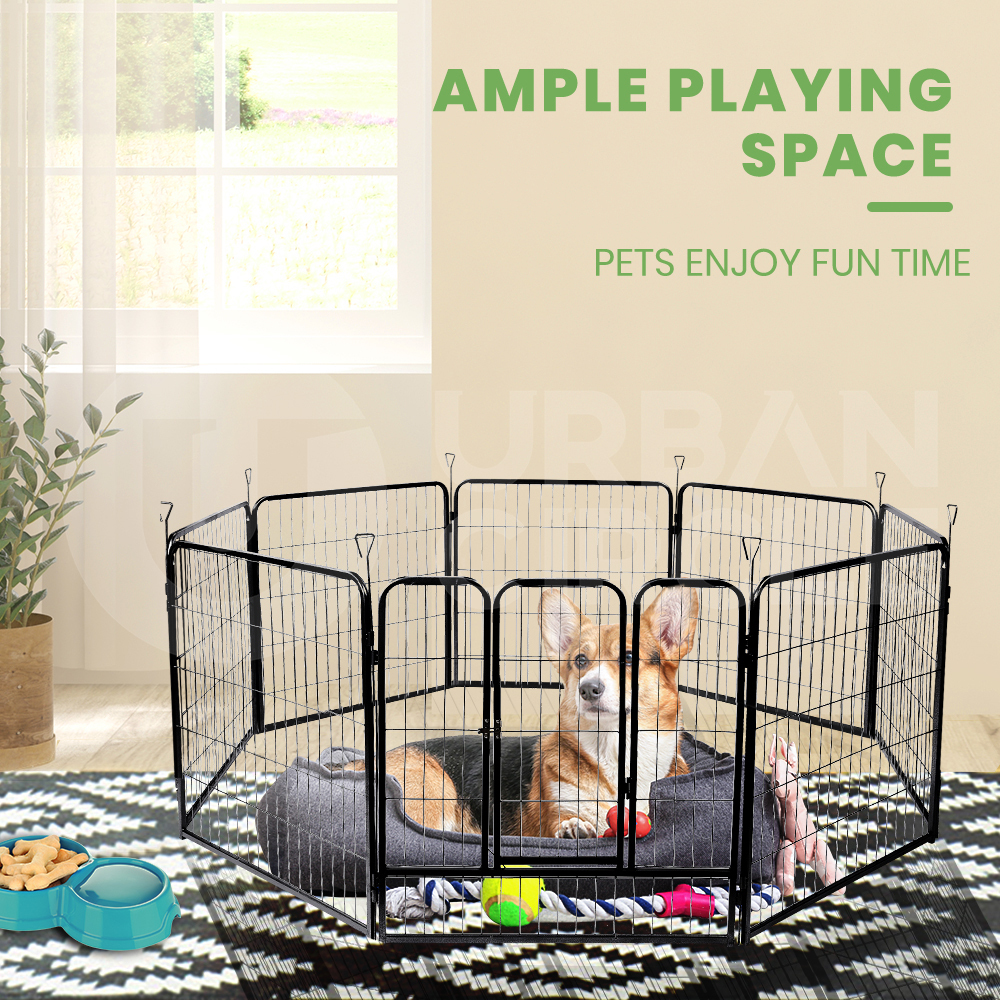 Taily 8 Panel Pet Playpen Dog Puppy Exercise Cage Enclosure Fence Cat Play Pen - Picture 66 of 72