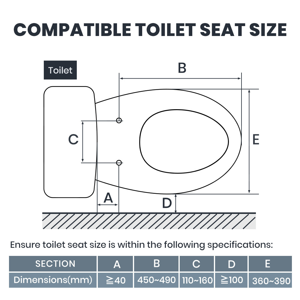 Simplus Electric Toilet Seat Smart Bidet with Cover Electronic Seats Auto Wash - Picture 14 of 44