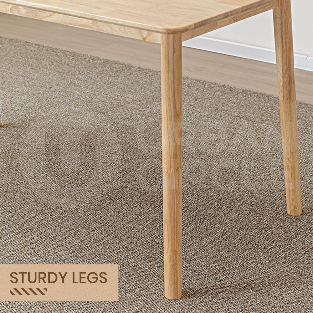 Furb Dining Table Wooden Frame Rectangle Oak 80x80/120x60/140x80/160x80cm - Picture 39 of 60