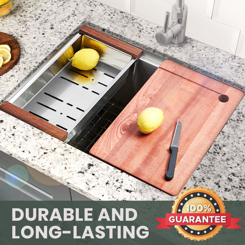 Simplus Stainless Steel Kitchen Sink Laundry Undermount Single Double Bowl Set - Picture 142 of 187
