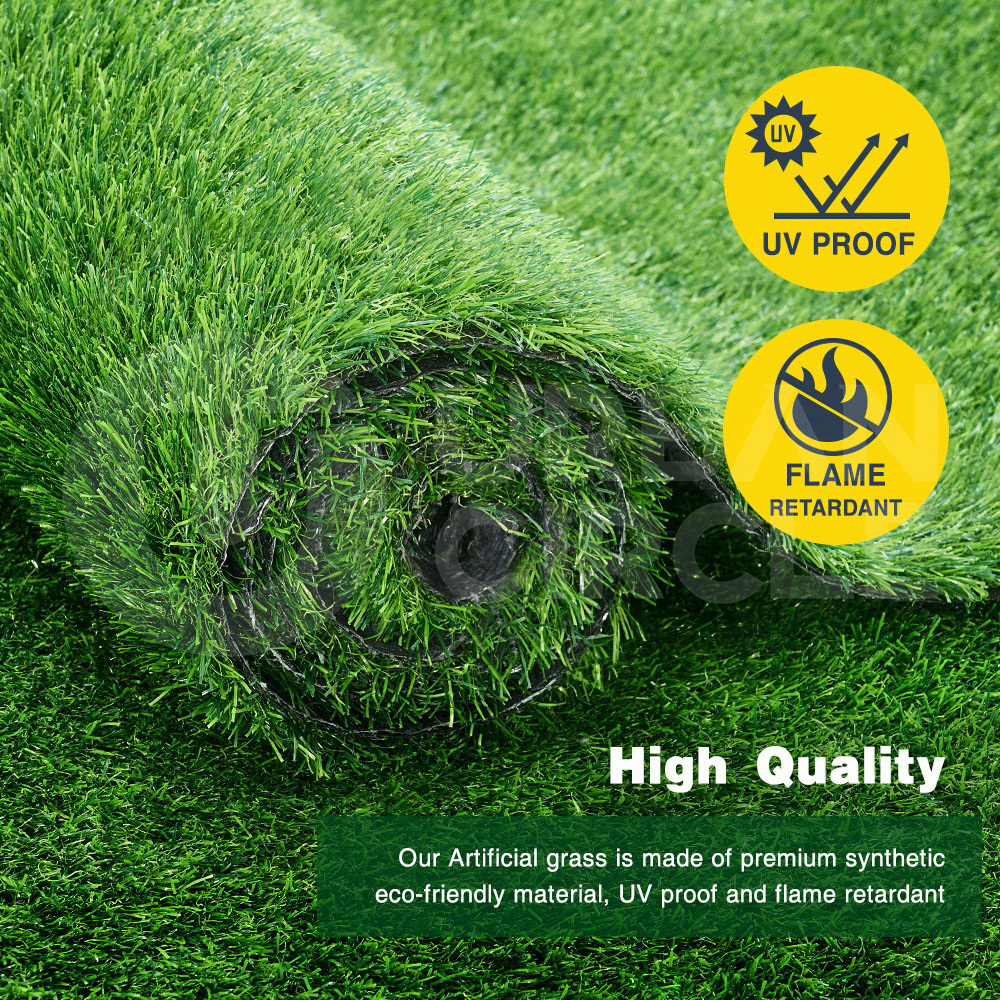 Groverdi Artificial Grass Synthetic Lawns 10-60SQM Fake Turf Plastic Plant 30mm - Picture 68 of 174
