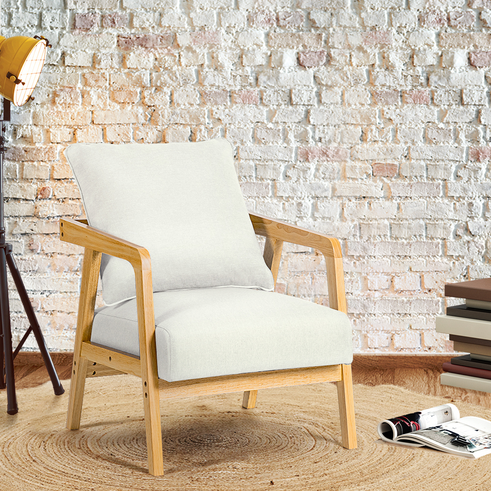 Furb Armchair Lounge Chair Accent Chairs Armchairs Fabric Single / Double Sofa - Picture 48 of 77
