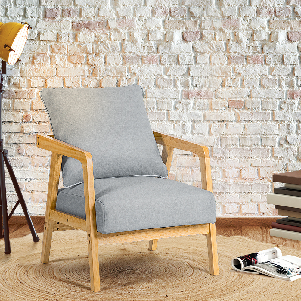 Furb Armchair Lounge Chair Accent Chairs Armchairs Fabric Single / Double Sofa - Picture 59 of 77