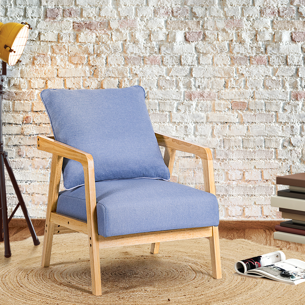 Furb Armchair Lounge Chair Accent Chairs Armchairs Fabric Single / Double Sofa - Picture 70 of 77