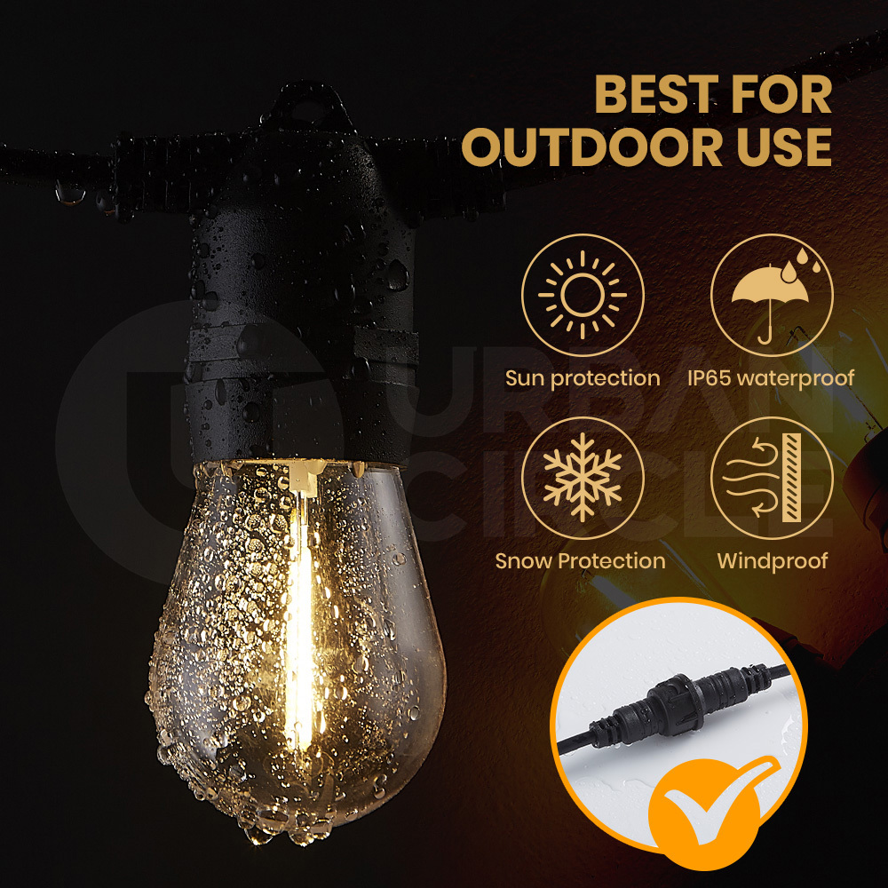 Groverdi 20M-100M Festoon Lights LED String Light Christmas Wedding Waterproof - Picture 14 of 110
