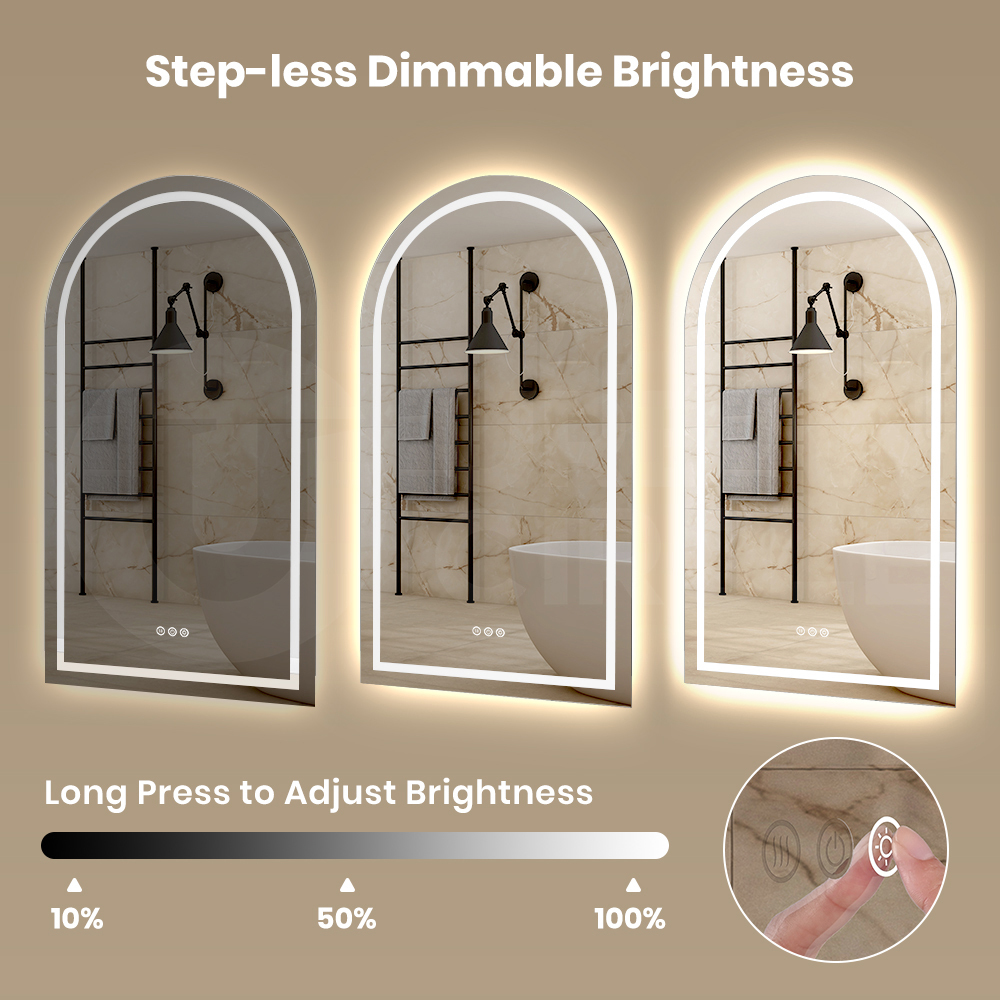 Simplus LED Bathroom Mirror Makeup Wall Mount Stand Vanity Mirrors Light Decor - Picture 15 of 217