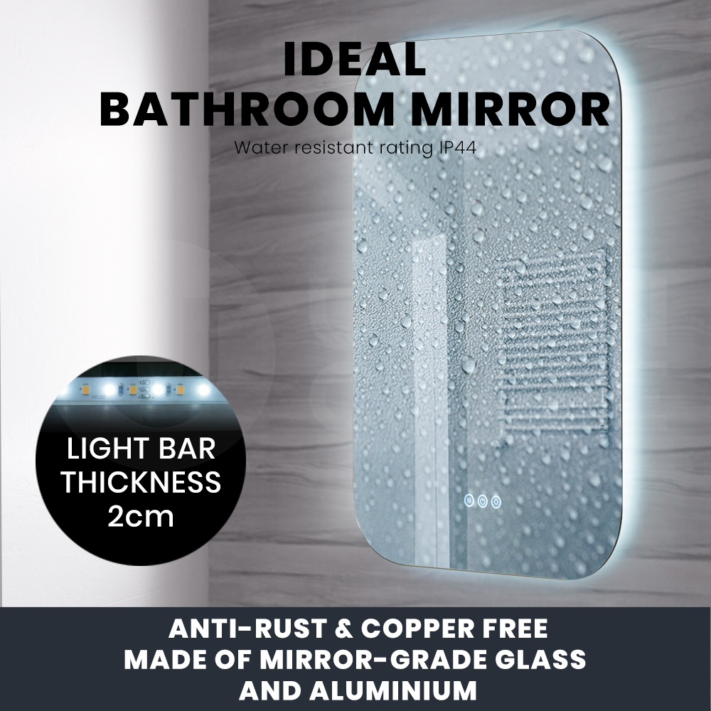 Simplus Modern Wall Bathroom Mirror LED lights Vanity Touch Dimmable Mirrors - Picture 50 of 58