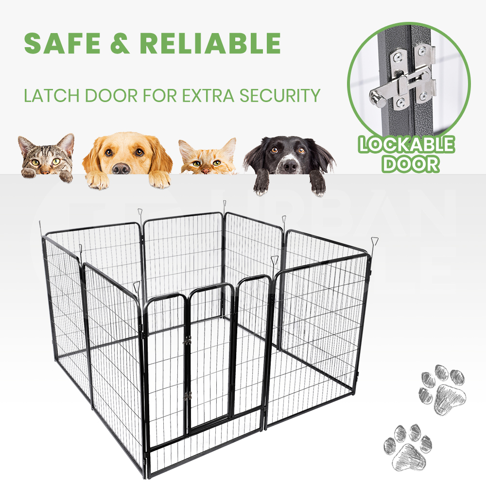 Taily 8 Panel Pet Playpen Dog Puppy Exercise Cage Enclosure Fence Cat Play Pen - Picture 49 of 72