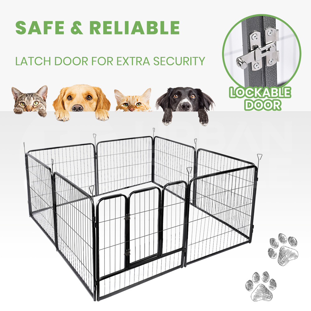 Taily 8 Panel Pet Playpen Dog Puppy Exercise Cage Enclosure Fence Cat Play Pen - Picture 58 of 72