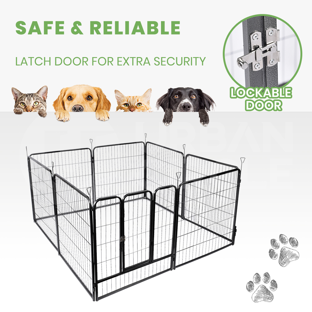 Taily 8 Panel Pet Playpen Dog Puppy Exercise Cage Enclosure Fence Cat Play Pen - Picture 67 of 72