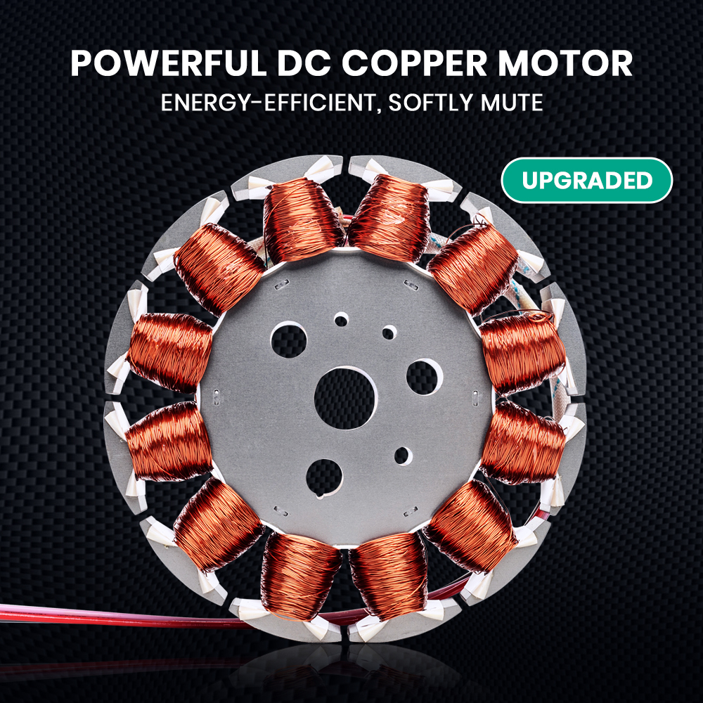 Krear 52" Inch Ceiling Fan Wooden Blades DC Motor Fans Light LED Remote Control - Picture 124 of 312
