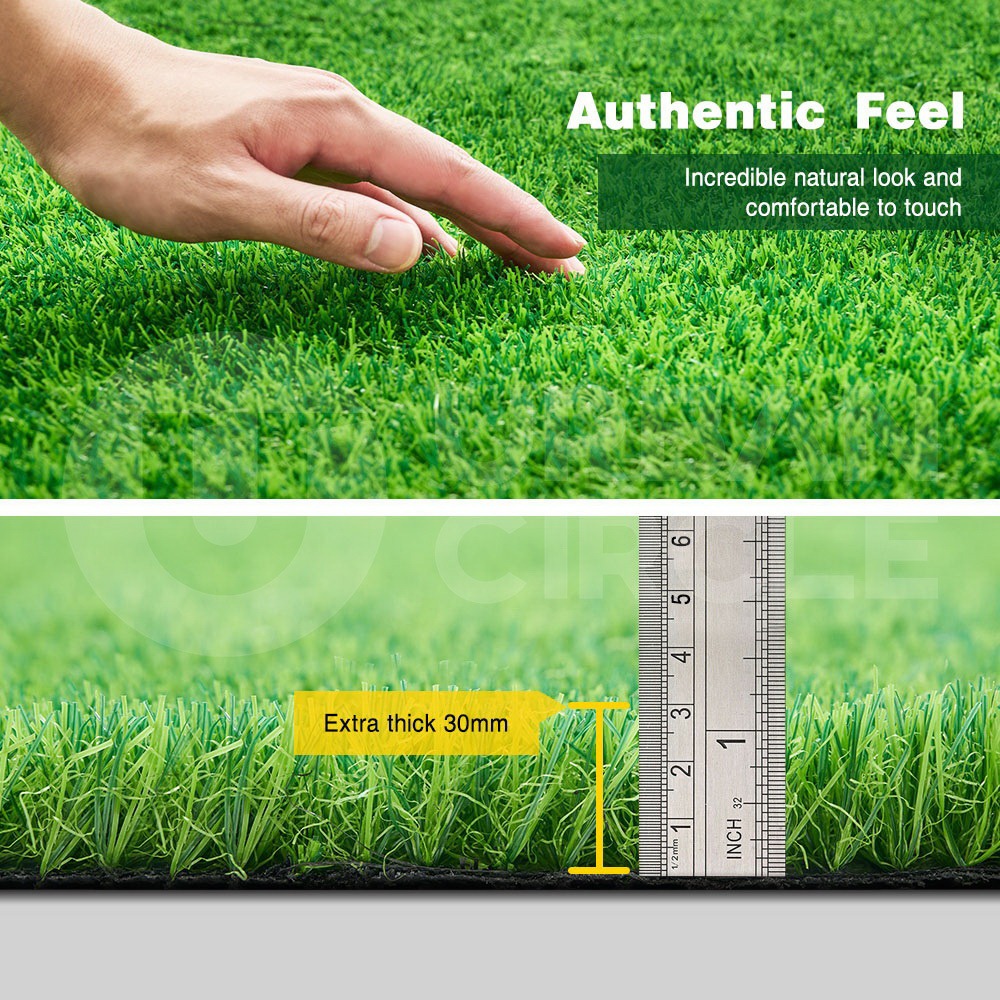 Groverdi Artificial Grass Synthetic Lawns 10-60SQM Fake Turf Plastic Plant 30mm - Picture 129 of 174