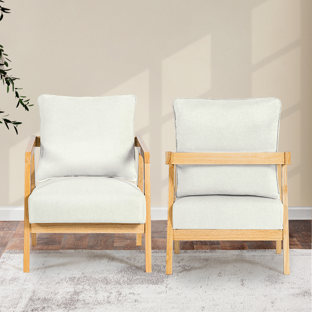 Furb Armchair Lounge Chair Accent Chairs Armchairs Fabric Single / Double Sofa - Picture 49 of 77