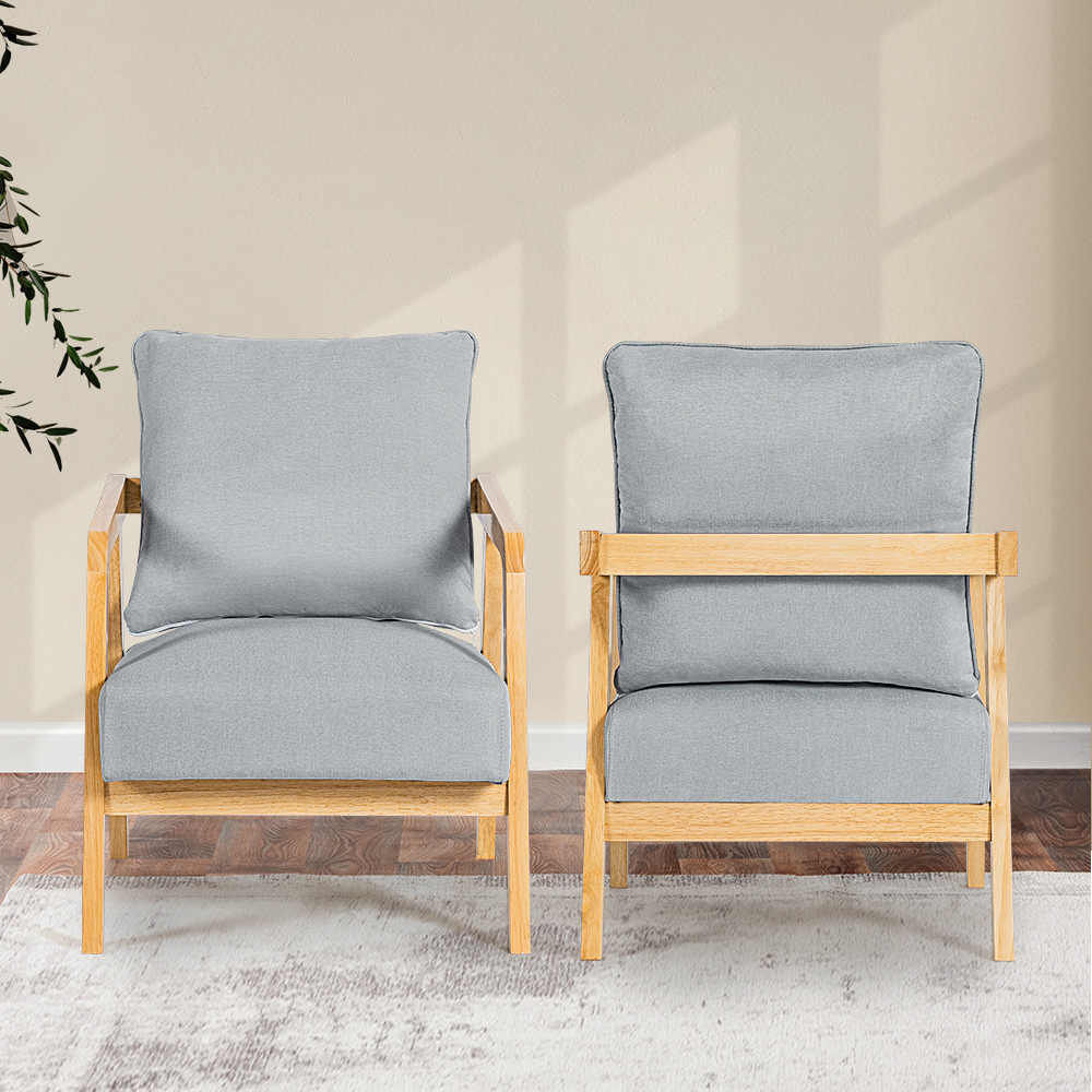 Furb Armchair Lounge Chair Accent Chairs Armchairs Fabric Single / Double Sofa - Picture 60 of 77