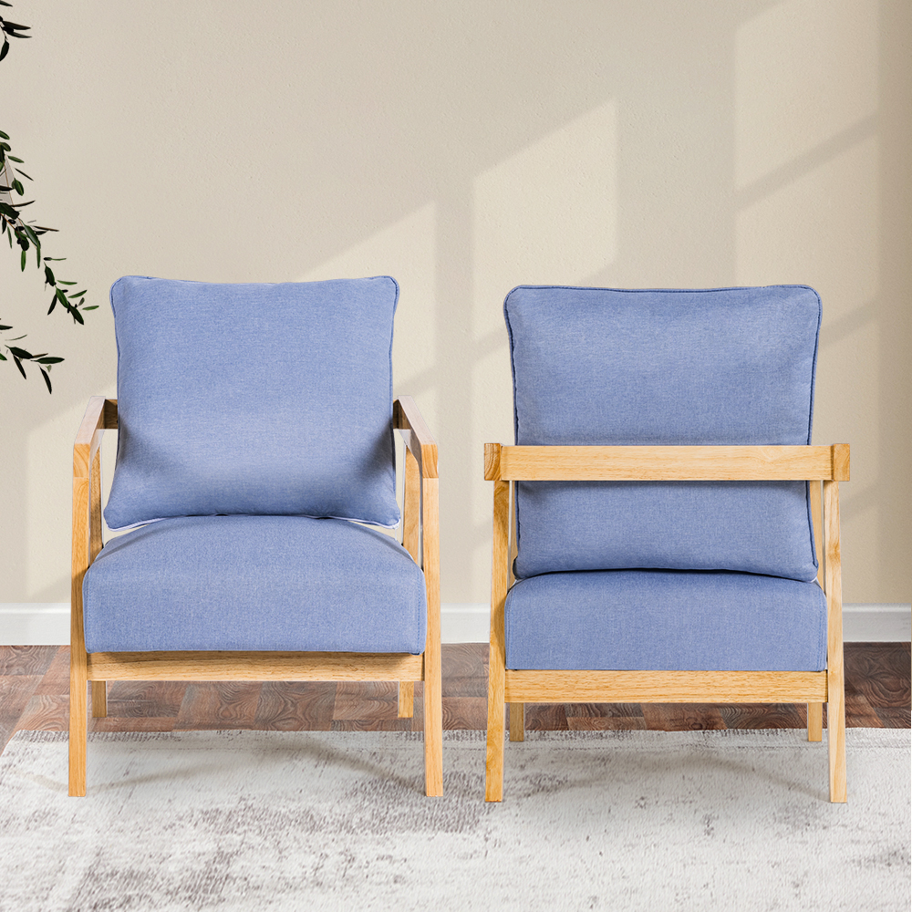 Furb Armchair Lounge Chair Accent Chairs Armchairs Fabric Single / Double Sofa - Picture 71 of 77