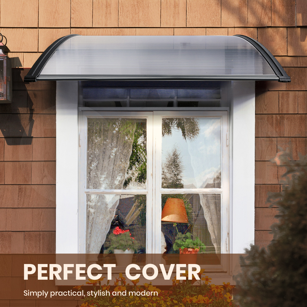 Groverdi Window Door Awning Outdoor Canopy Patio Rain Shield Cover DIY 1M-3M - Picture 137 of 163