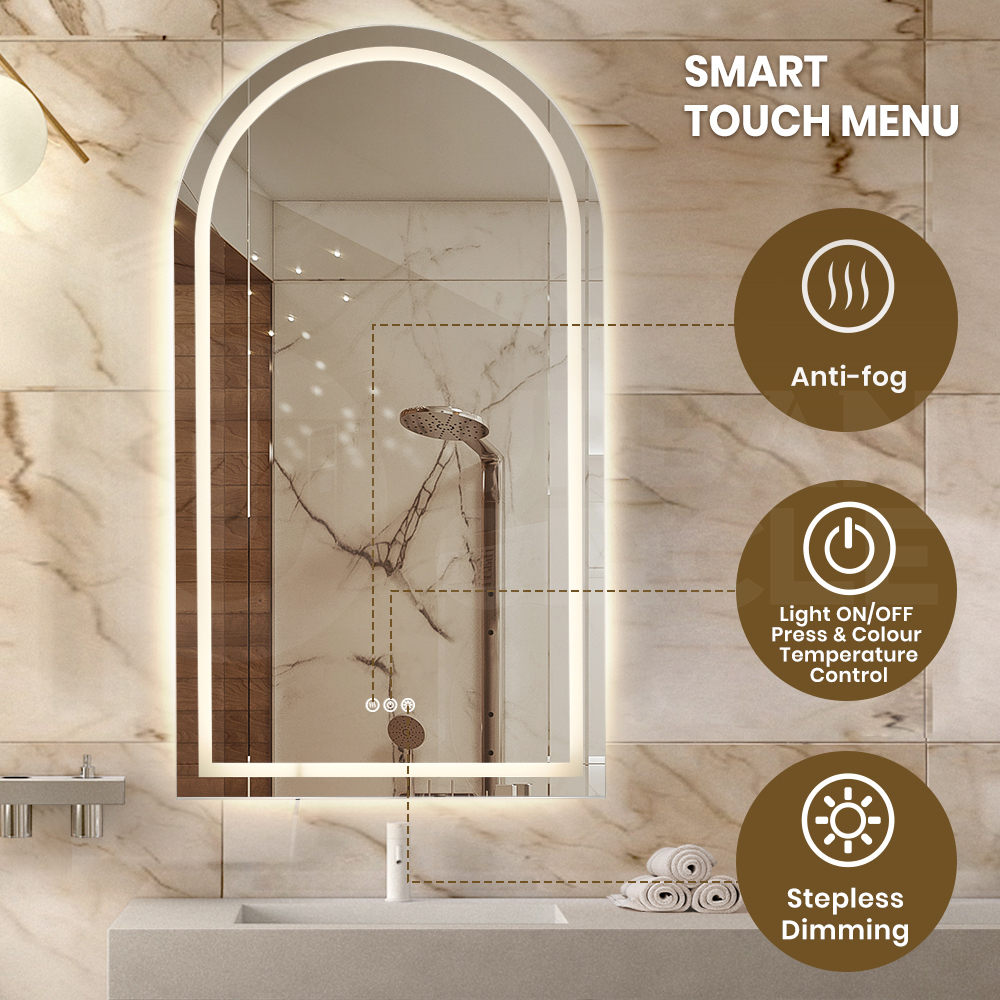 Simplus LED Bathroom Mirror Makeup Wall Mount Stand Vanity Mirrors Light Decor - Picture 28 of 217