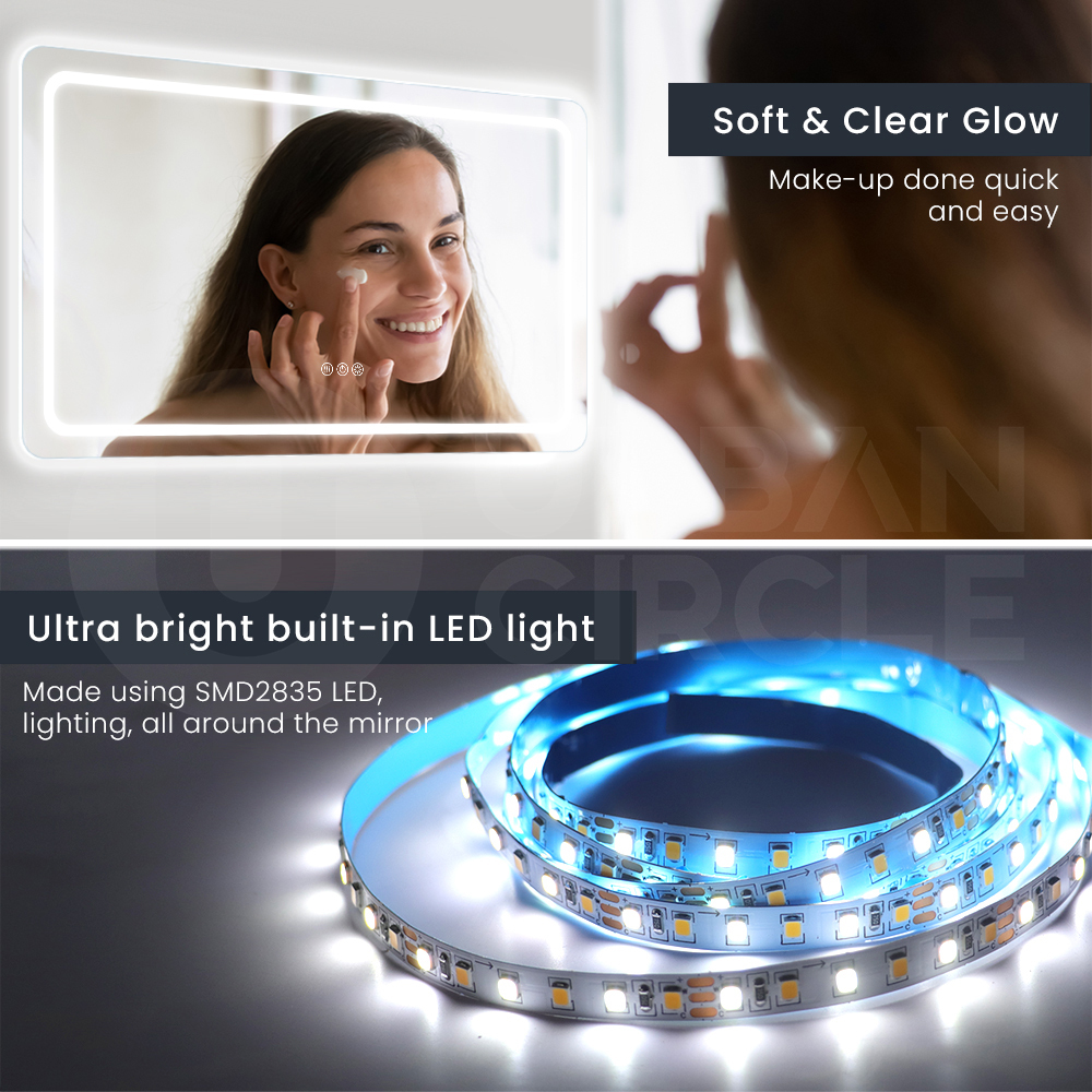 Simplus LED Bathroom Mirror Makeup Wall Mount Stand Vanity Mirrors Light Decor - Picture 51 of 217