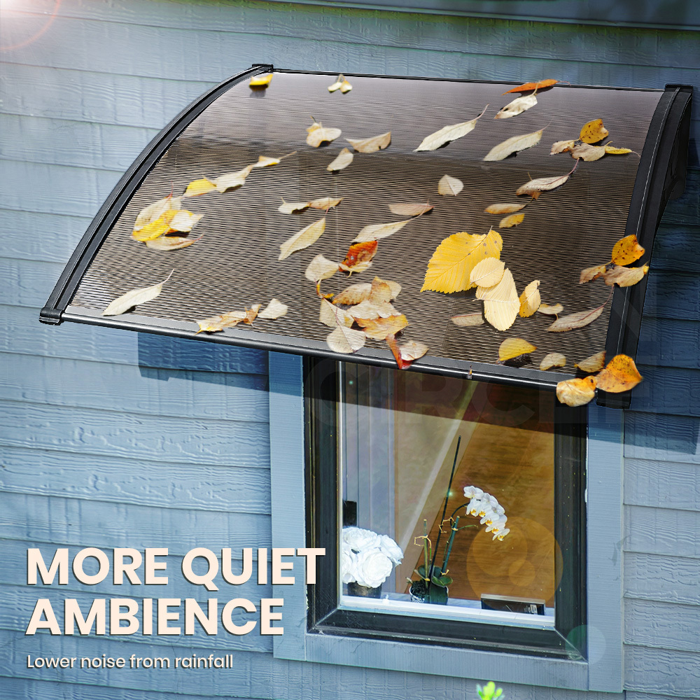 Groverdi Window Door Awning Outdoor Canopy Patio Rain Shield Cover DIY 1M-3M - Picture 118 of 163