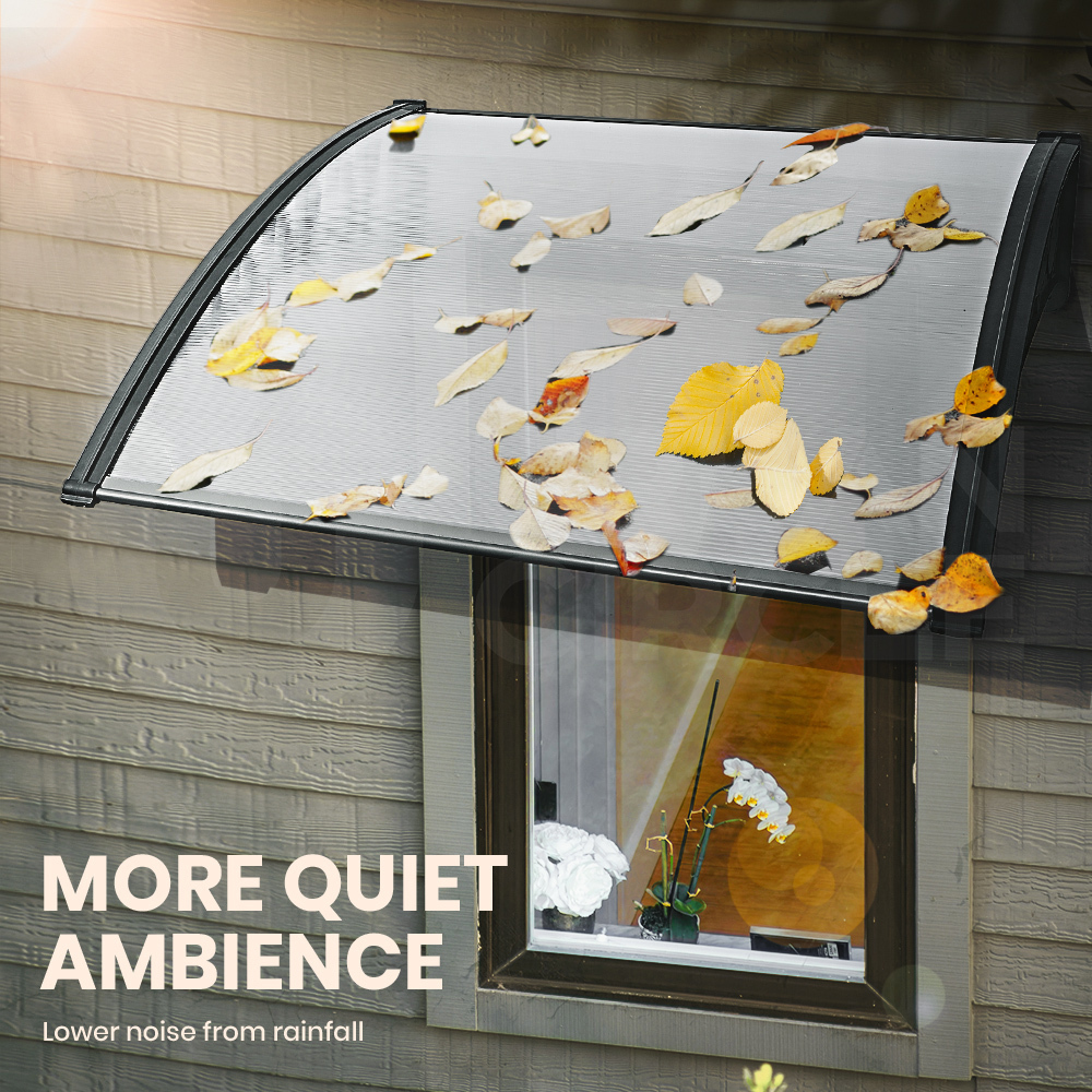 Groverdi Window Door Awning Outdoor Canopy Patio Rain Shield Cover DIY 1M-3M - Picture 138 of 163