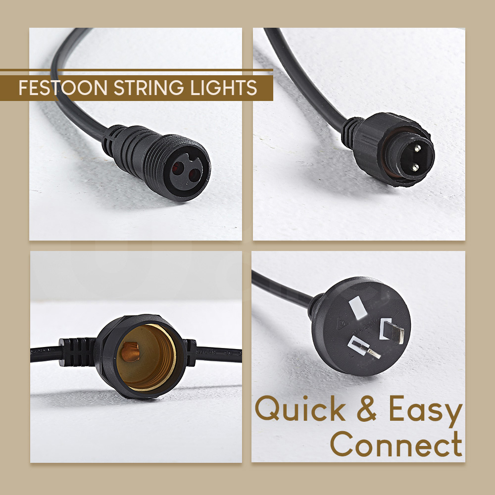 Groverdi 20M-100M Festoon Lights LED String Light Christmas Wedding Waterproof - Picture 16 of 110