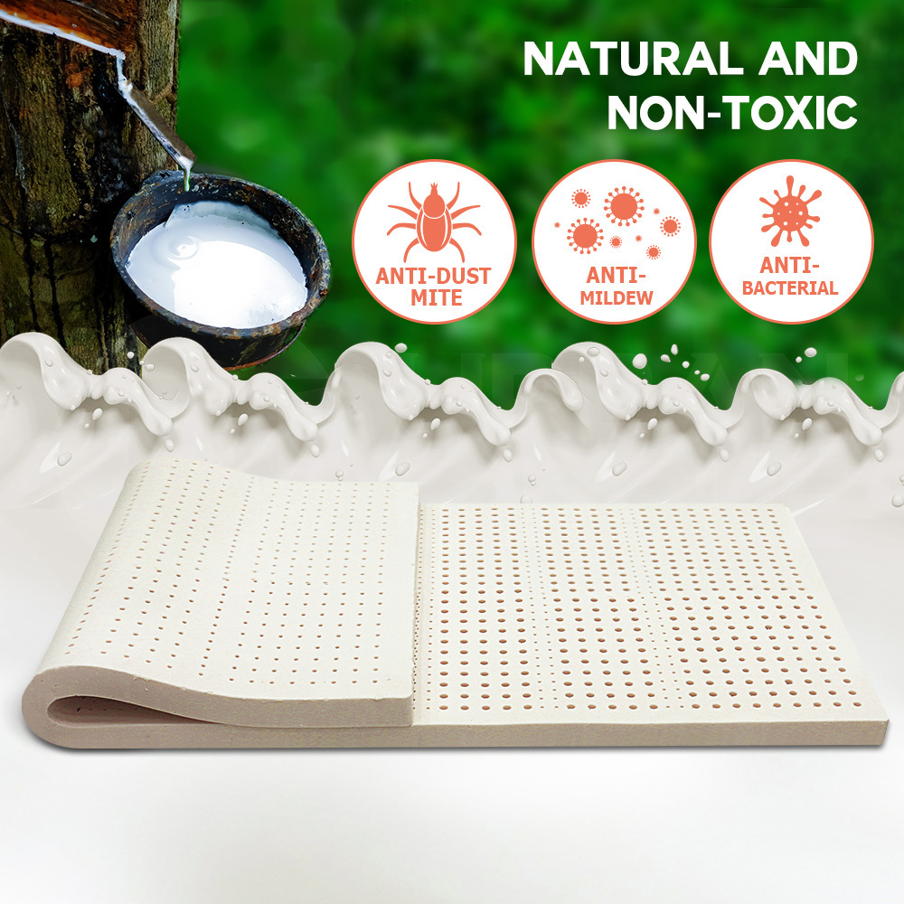 Mona Bedding Latex Mattress Topper 7 Zone Pad Underlay Sleep Bed Protector 7.5cm - Picture 42 of 72