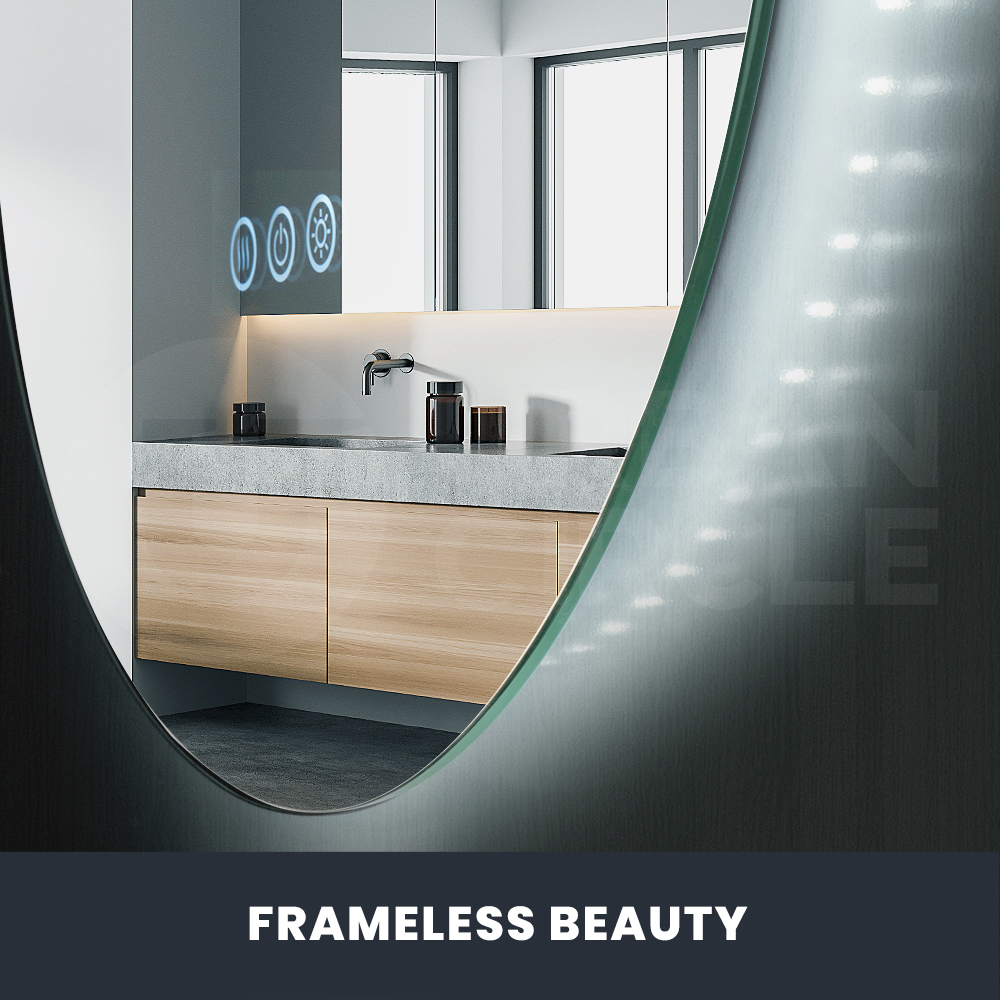 Simplus Modern Wall Bathroom Mirror LED lights Vanity Touch Dimmable Mirrors - Picture 17 of 58