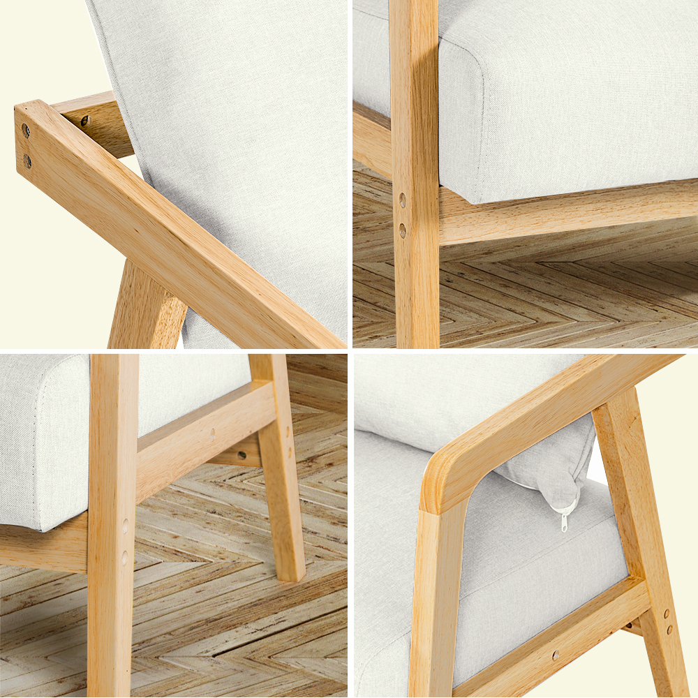 Furb Armchair Lounge Chair Accent Chairs Armchairs Fabric Single / Double Sofa - Picture 51 of 77
