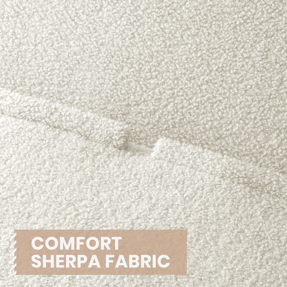 Furb Sofa Bed Lounge Chair Sherpa Fabric Folding Recliner Single/Double Seat - Picture 40 of 99