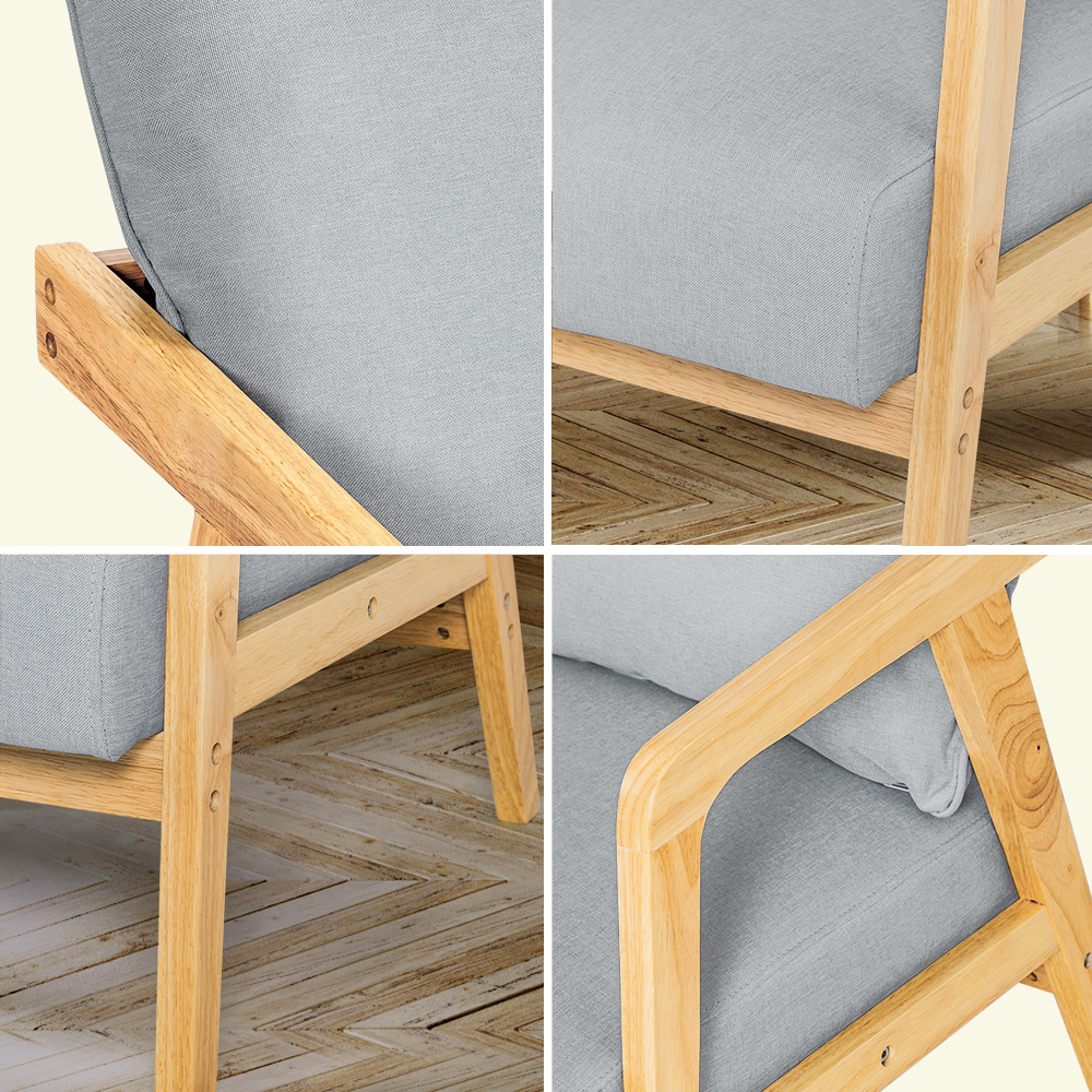 Furb Armchair Lounge Chair Accent Chairs Armchairs Fabric Single / Double Sofa - Picture 30 of 77